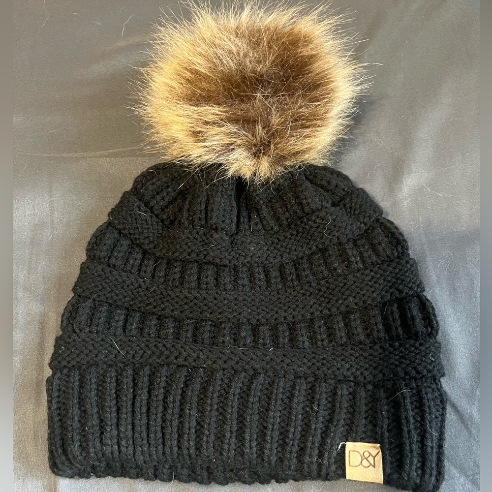 Black winter hat